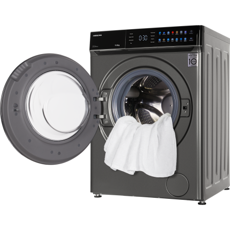 стиральная машина hiberg i-ddq11-1014 sd steam, inverter, темно-серый