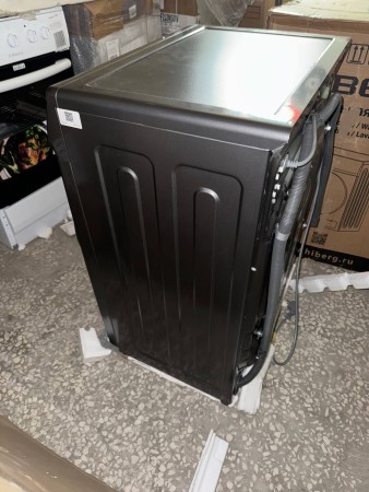 стиральная машина hiberg i-ddq9-612 sd inverter, темно-серый,царапины на люке и по корпусу малозамет