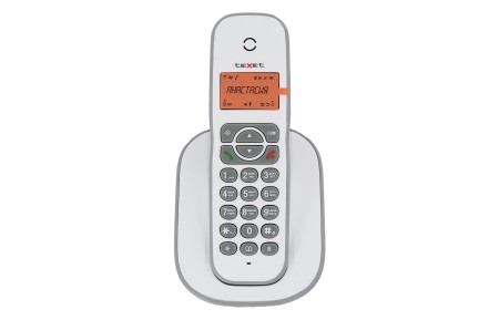 телефон texet tx-d4505a dect бело-серый