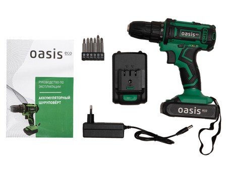 шуруповерт oasis asb-18s (j) eco аккумуляторный 
