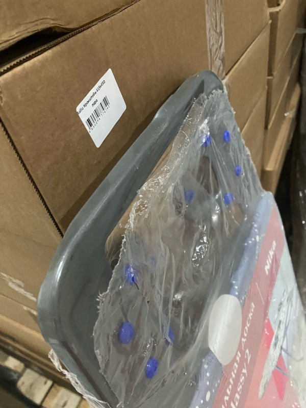 Гладильная доска Ника Белль Классик 2(узор), небольшое замятие на подставке для утюга