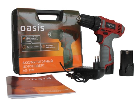 дрель-шуруповерт oasis as-12v