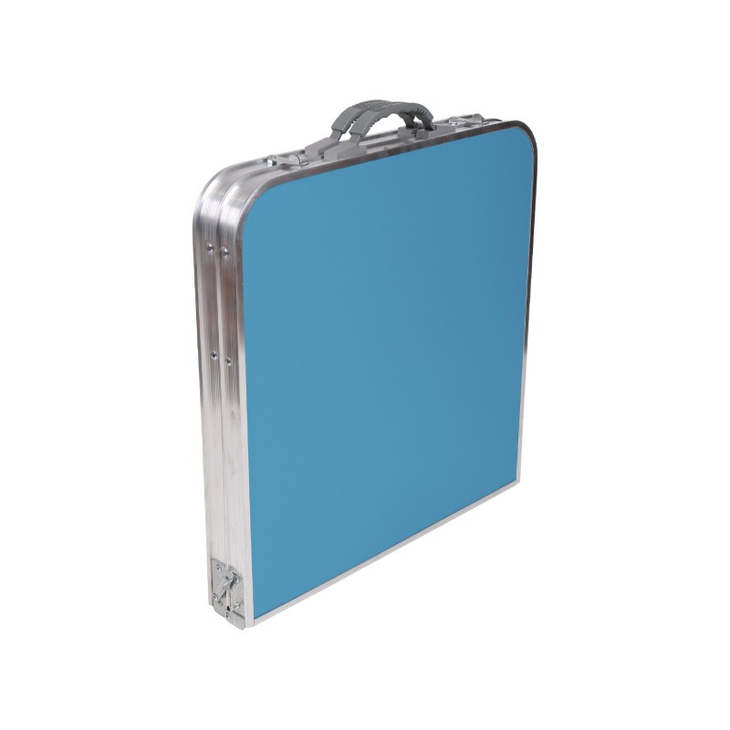 Стол Ника ССТ-К2 + 4 стула (голубой-джинс)