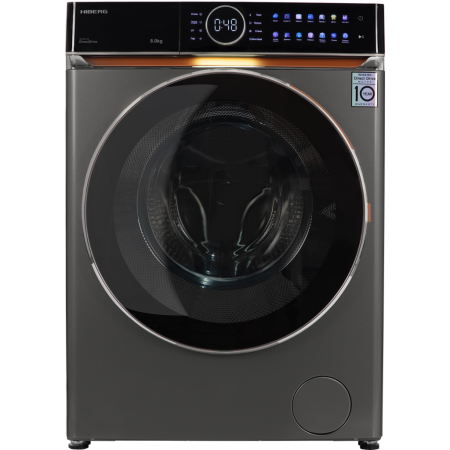 стиральная машина hiberg i-ddq10-814 sd steam, inverter, темно-серый