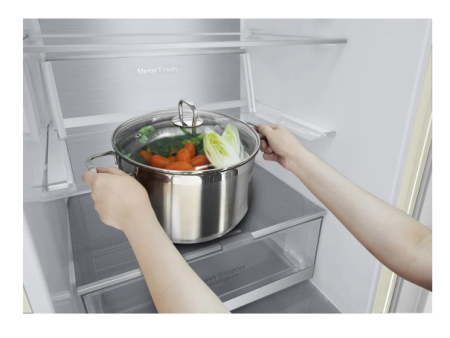 холодильник lg gc-b459 seum бежевый, дисплей (186,0)