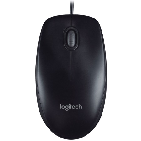 мышь logitech b100 (usb) black