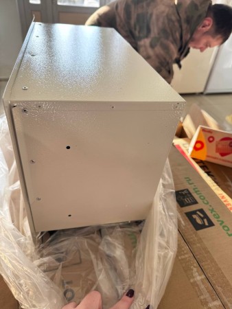 вытяжка konigin flatbox ivory 50, замятие корпуса