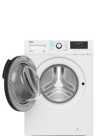 стиральная машина beko wdb 7425 r2w inverter, steam с сушкой