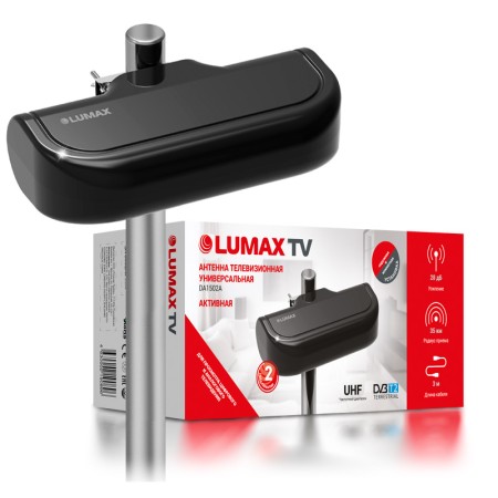 телевиз. антенна lumax da1502a антенна эфирная, активная