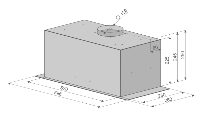 Вытяжка Konigin Skybox White Glass 60
