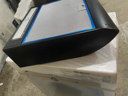 вытяжка gefest во 2501 к41 черный,  нет кнопок, небольшое замятие на фильтре