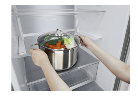 холодильник lg gc-b459 smum серый, дисплей (186,0)