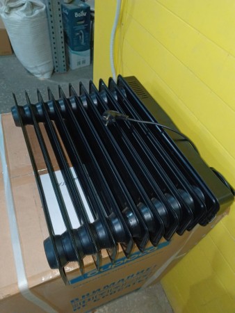 масляный радиатор ballu classic boh/cl-11 brn 2200 (11 секций), замятие