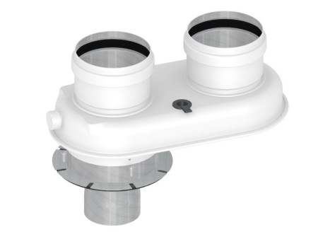 адаптер для раздельного дымоудаления va80-80p (60/100=80*80) / buderus, bosch