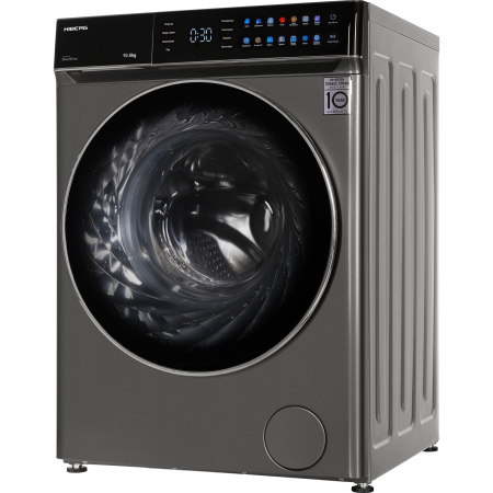 стиральная машина hiberg i-ddq11-1014 sd steam, inverter, темно-серый