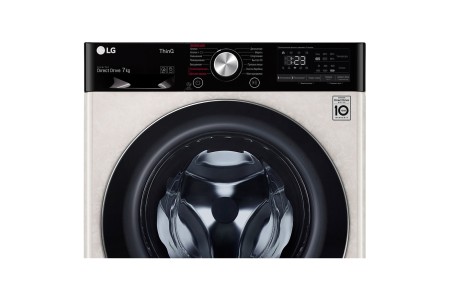 стиральная машина lg f2v5hs9b ai dd, steam, бежевый