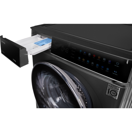 стиральная машина hiberg i-ddq11-1014 sd steam, inverter, темно-серый