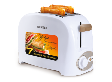 тостер centek ct-1420 белый