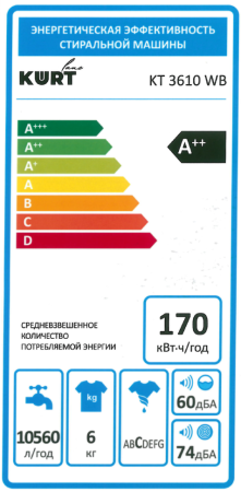стиральная машина kurt lane kt 3610 wb