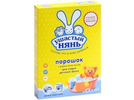 стиральный порошок для детского белья ушастый нянь, 0.4 кг
