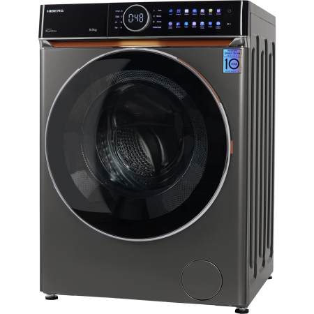 стиральная машина hiberg i-ddq10-814 sd steam, inverter, темно-серый