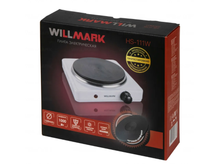 настольная электро плита willmark hs-111w белый