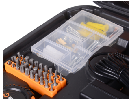 дрель-шуруповерт вихрь да-12л-2кн (с набором инструментов)