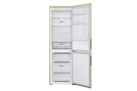 холодильник lg ga-b459 cesl бежевый, дисплей (186,0)
