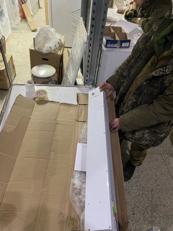 тепловая завеса ballu bhc-l10-t05, небольшие вмятины, заменены крыльчатки