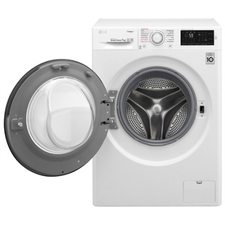 стиральная машина lg f2m5hs6w steam, белый
