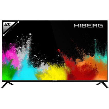 телевизор led hiberg 43y uhd-r smart tv 4k