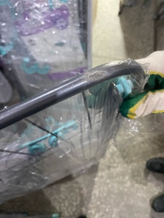 сушилка для белья ника 20 сб2 (серебряный), помятая, без упаковки, потертости