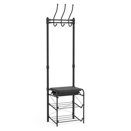 вешалка ника впш3 напольная,в прихожую, черный/матовый черный