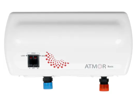 водонагреватель проточный atmor basic 5 kw shower