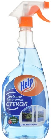 средство для мытья стекол help свежий озон