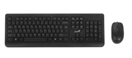 клавиатура + мышь проводная genius km-160 usb black