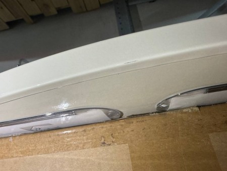 вытяжка gefest во 1604 k54 кремовый, маленькая царапина, вмятина с боковой части корпуса, трещинки