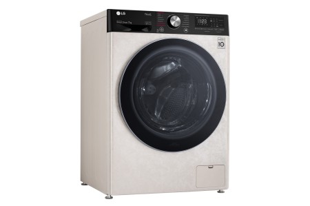 стиральная машина lg f2v5hs9b ai dd, steam, бежевый