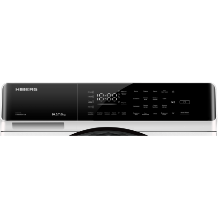 стиральная машина hiberg i-ddq9-10714 w inverter, с сушкой, белый