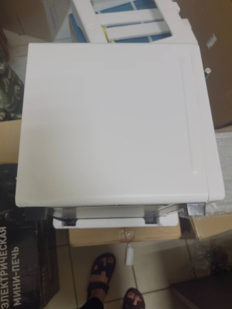 мини печь oasis m-s/bl35w белый, замятие на корпусе 