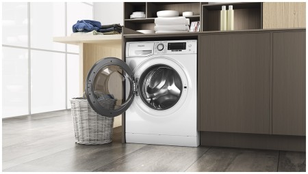 стиральная машина hotpoint nsd 6239 s ve ru inverter, steam