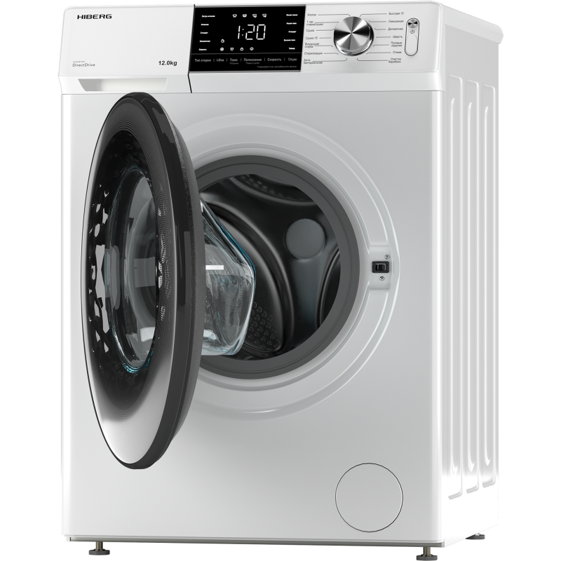 Стиральная машина Hiberg i-DDQ6A-1214 W Inverter, белый