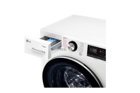 стиральная машина lg f2v9hs9w ai dd, steam, белый