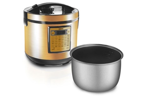 мультиварка centek ct-1495 черный/золото