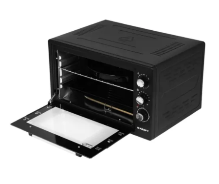 мини печь kraft kf-mo 4500 bl (черный)