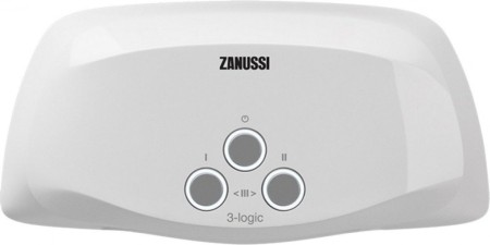 водонагреватель проточный zanussi 3-logic 3.5 t (кран)