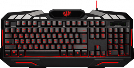 клавиатура defender gk-100dl ru doom keeper usb черный