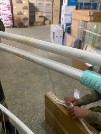 сушилка для белья ника 18 сб1 (белый), следы коррозии , царапины, нет упаковки 