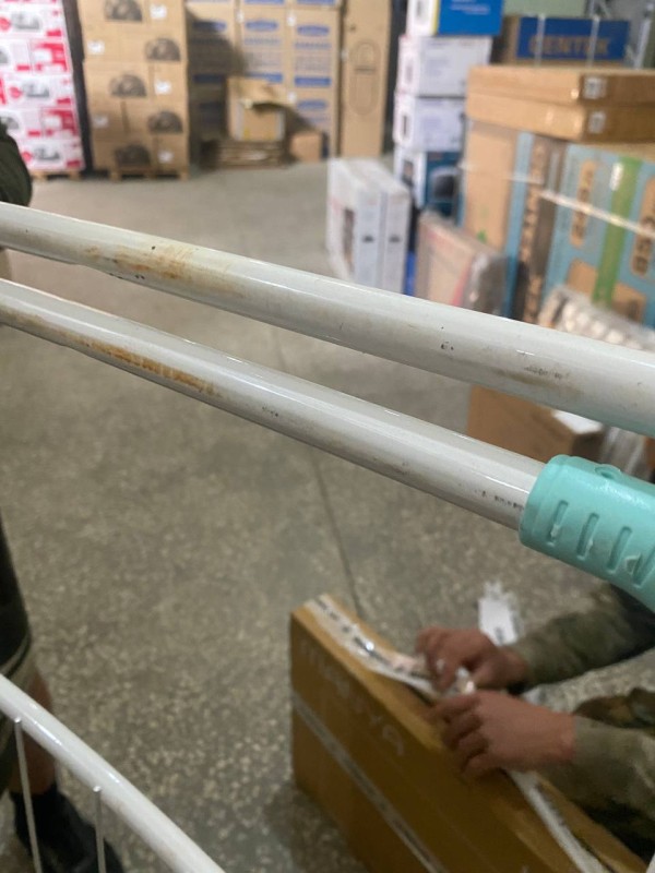 Сушилка для белья Ника 18 СБ1 (белый), следы коррозии , царапины, нет упаковки 