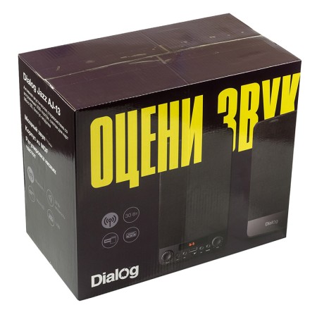 акустическая система 2.0 dialog aj-13 black
